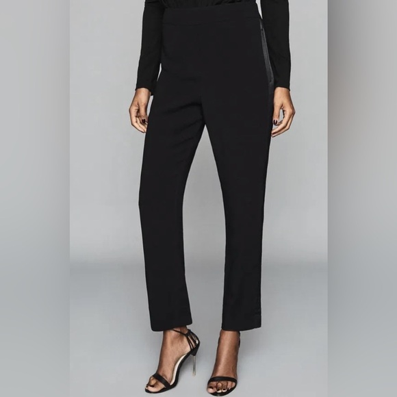 Reiss Navy Tuxedo Pants Size 8 - Picture 2 of 16